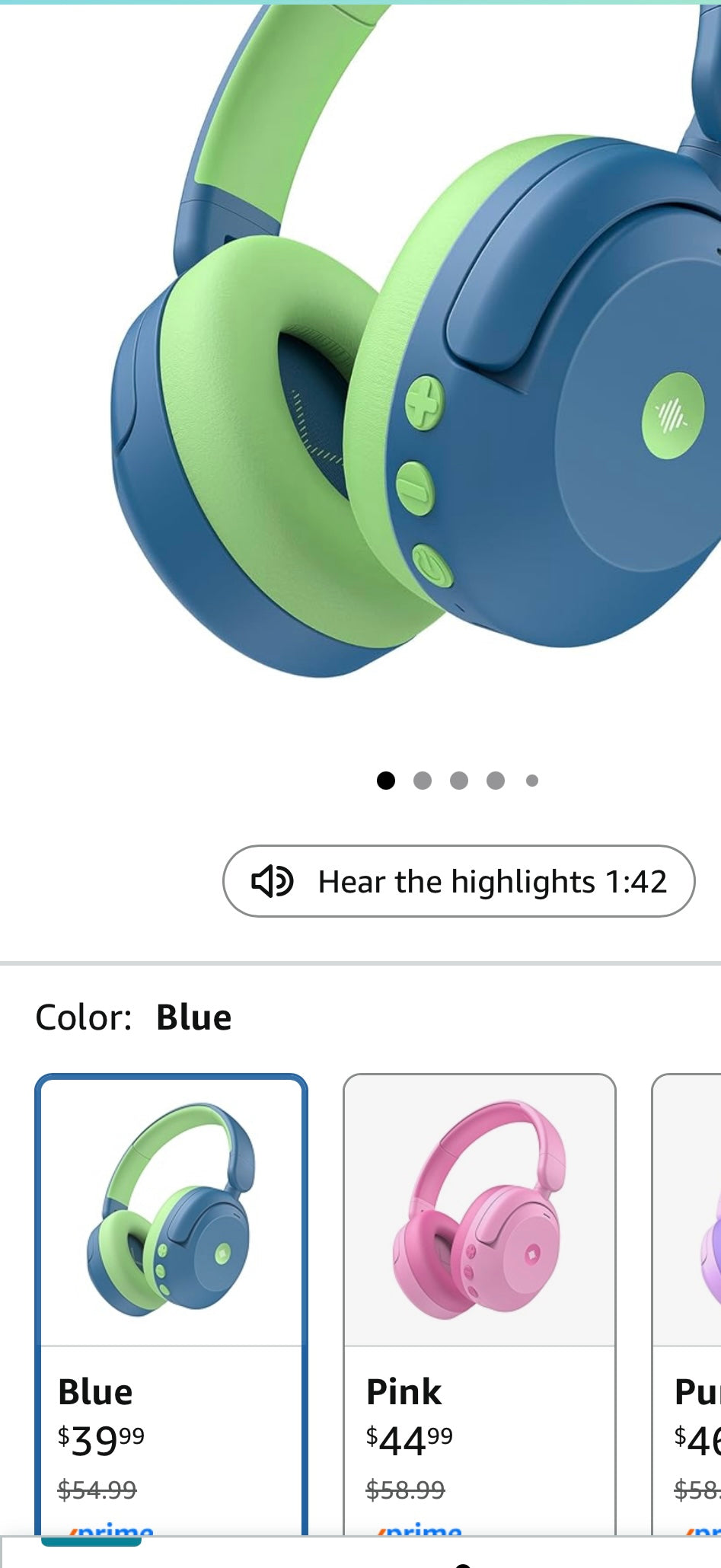 Active Noise Cancelling Headphones for Kids