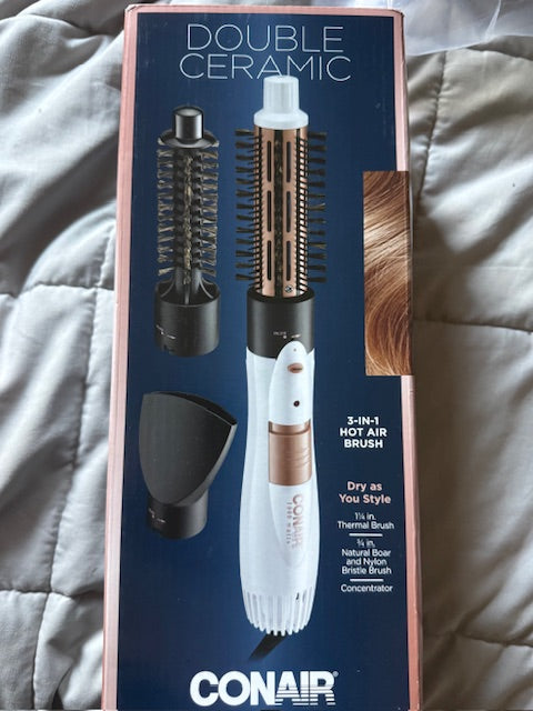 Conair Double Ceramic 3-in-1 Hot Air Brush