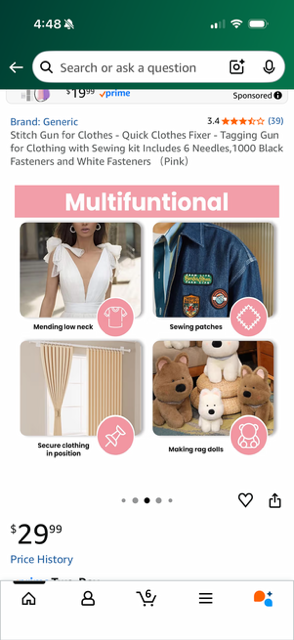 Multifunctional Stitch Gun for Clothing