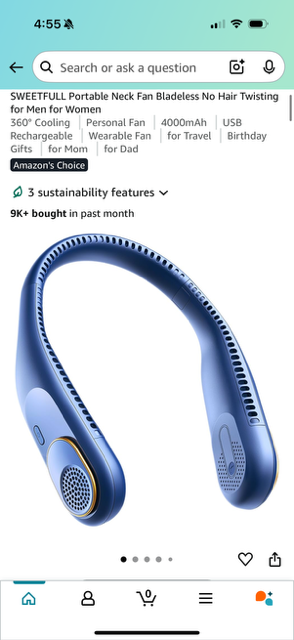 Portable Bladeless Neck Fan