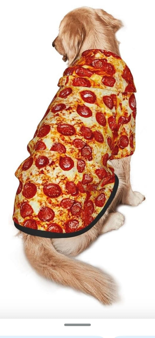 Dog Sweatshirt Pepperoni Pizza