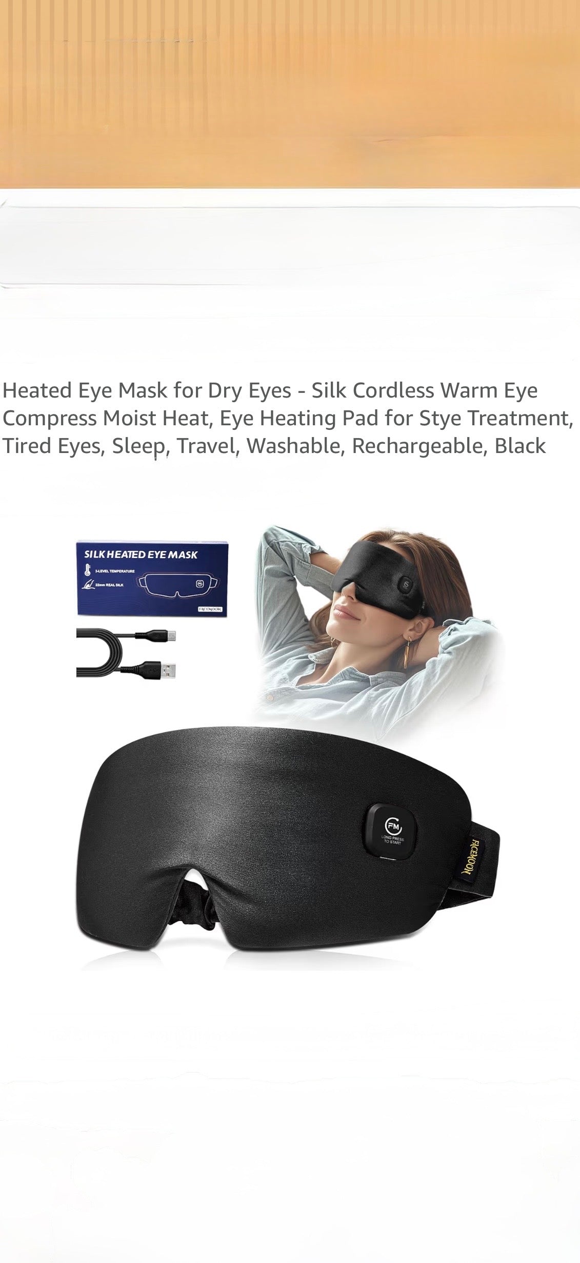 Heated Eye Mask for Dry Eyes